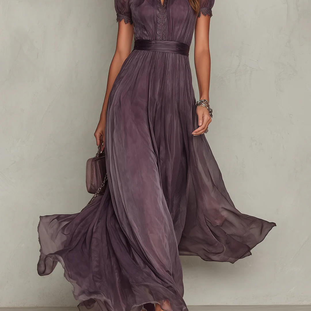 Isolde | Elegante chiffon maxi jurk 3