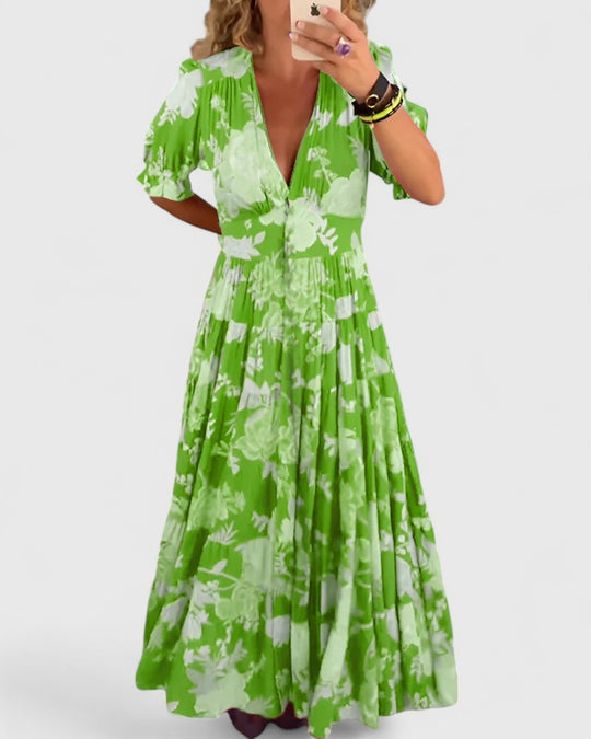 JULIANA – STRALENDE BLOEI FLOEIENDE MAXI JURK 4