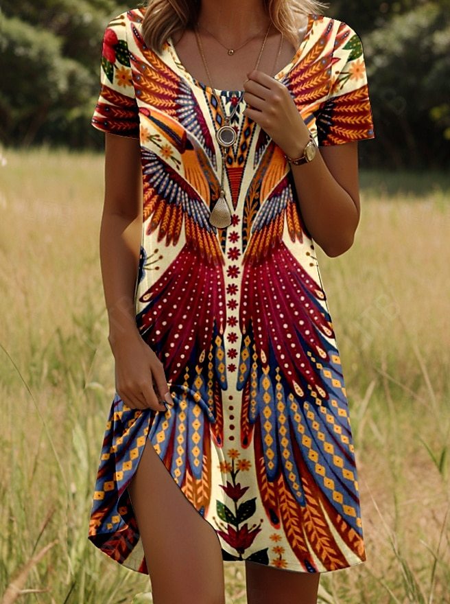 JULIA – LEVENDIGE BOHO CHIC JURK 0