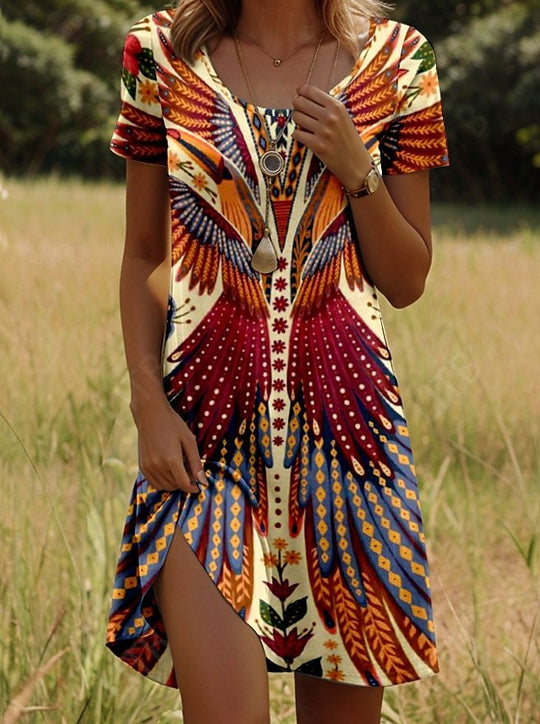 JULIA – LEVENDIGE BOHO CHIC JURK 0