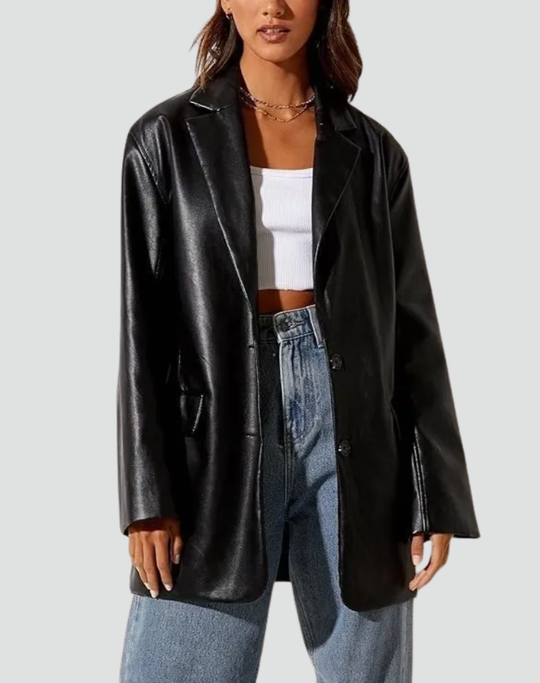 Leren Blazer Dames | Stijlvolle Pasvorm 2