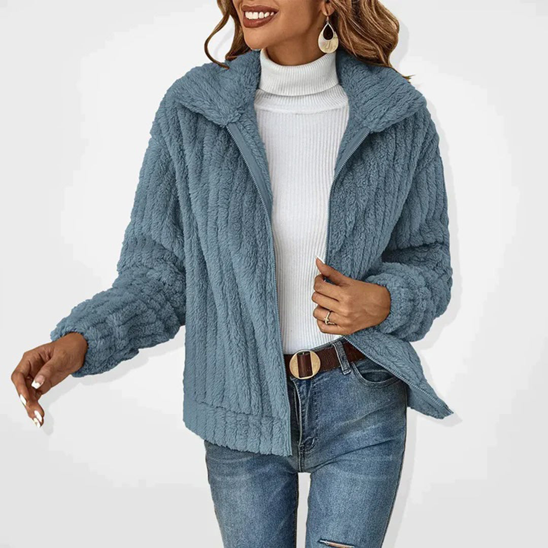 Fleece Jas Dames Gevoerd Rits Warm 2