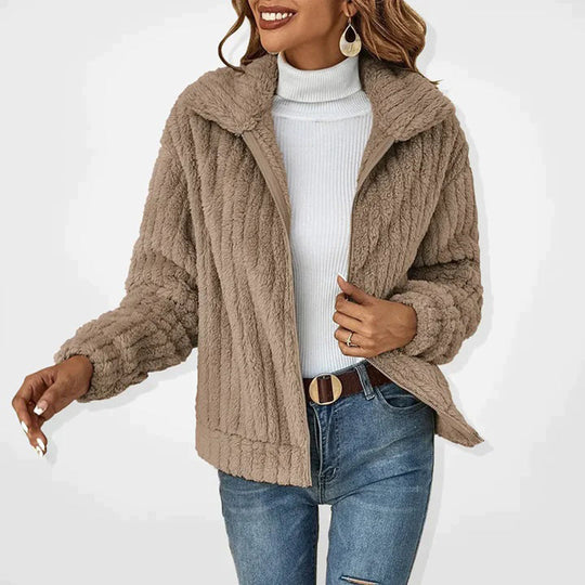 Fleece Jas Dames Gevoerd Rits Warm 3