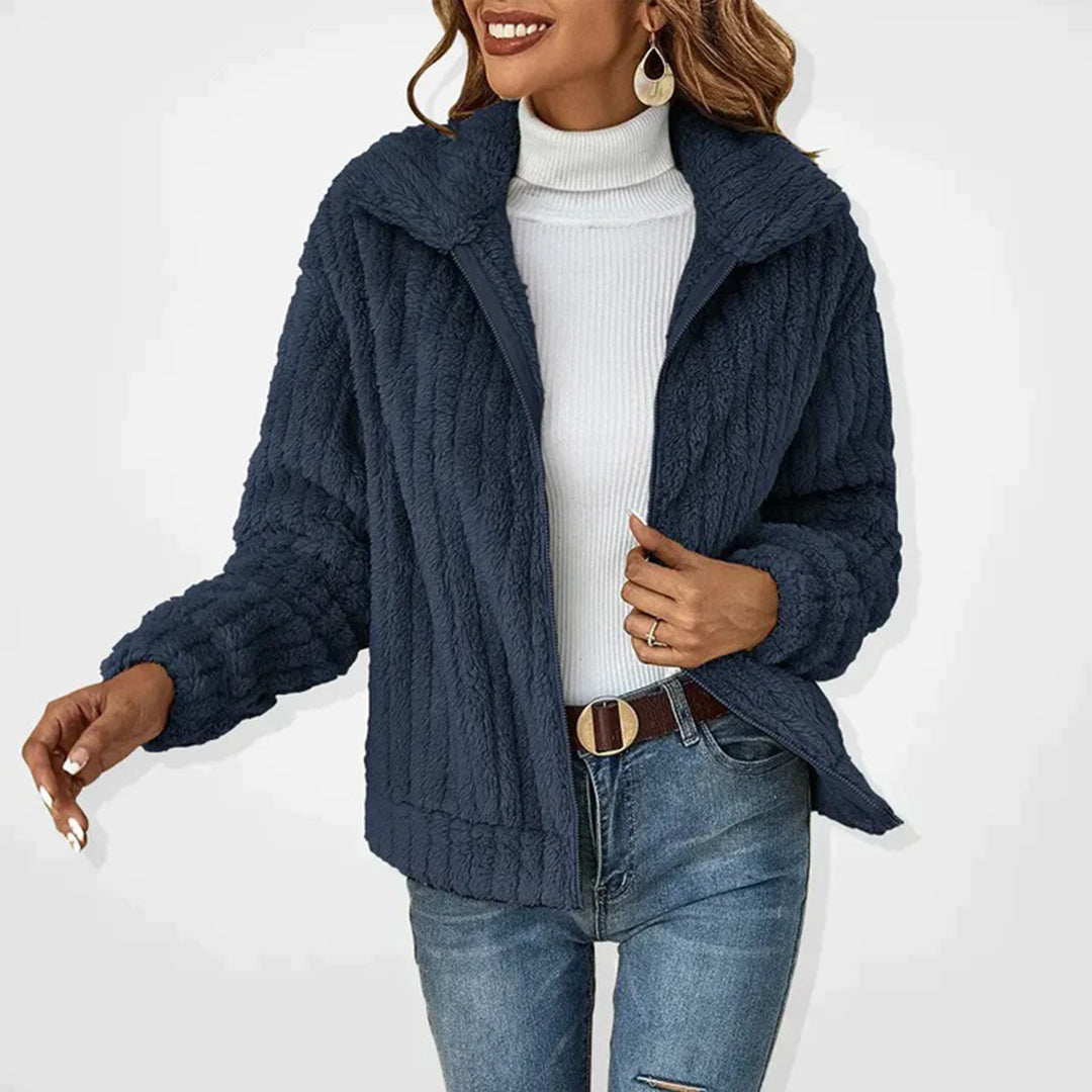Fleece Jas Dames Gevoerd Rits Warm 4