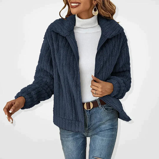 Fleece Jas Dames Gevoerd Rits Warm 4
