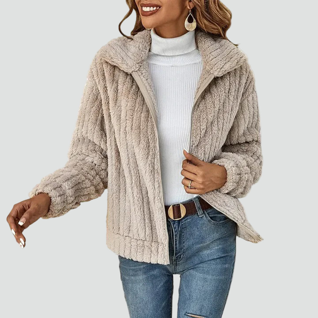 Fleece Jas Dames Gevoerd Rits Warm 1
