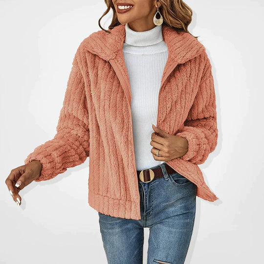 Fleece Jas Dames Gevoerd Rits Warm 0