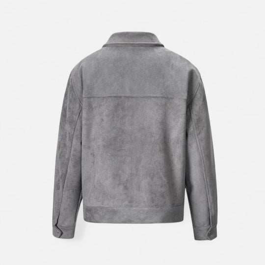 Heren Suède Utility Jas Klassieke Stijl 8