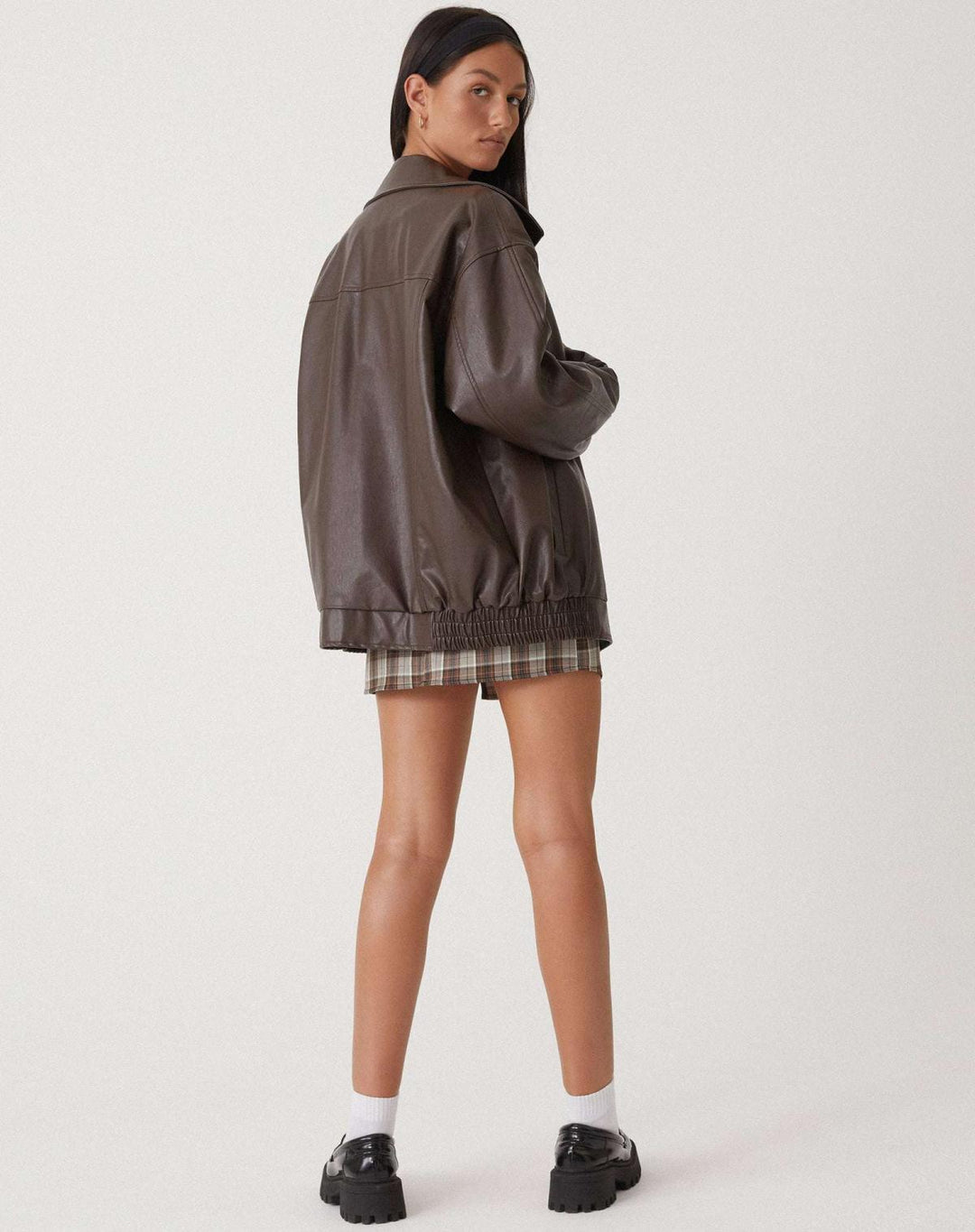 Jas - Oversized Imitatieleer Luchtige Pasvorm Met Voering 5