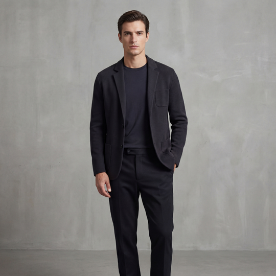 Casual Tailored Fit Jasje Heren Revers Kraag 1