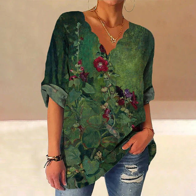 Jessica | Elegante zomerblouse met bloemenpatroon 0