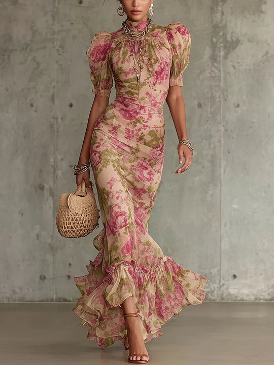 Jessika | Vintage en romantische maxi jurk 0
