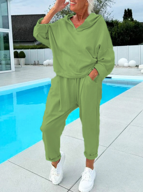 Jogginganzug Damen | Kapuzenpullover & Hose im Set 8