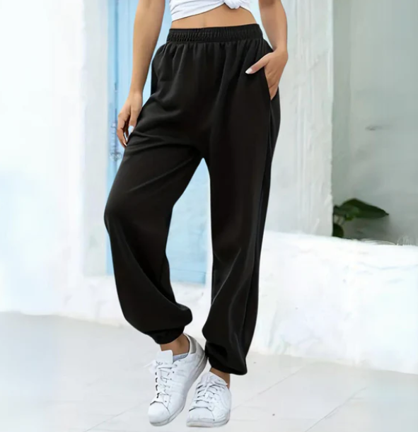 Joggingbroek Dames | Vrijetijdsbroek | Elastische taille & zakken voor moeiteloos gemak