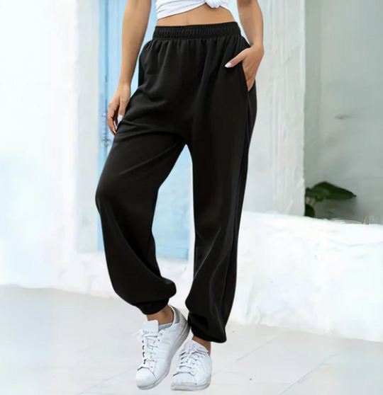 Joggingbroek Dames | Vrijetijdsbroek | Elastische taille & zakken voor moeiteloos gemak