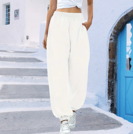 Jogginghose Damen | Freizeithose | Elastischer Bund & Taschen für Mühelosen Komfort 5
