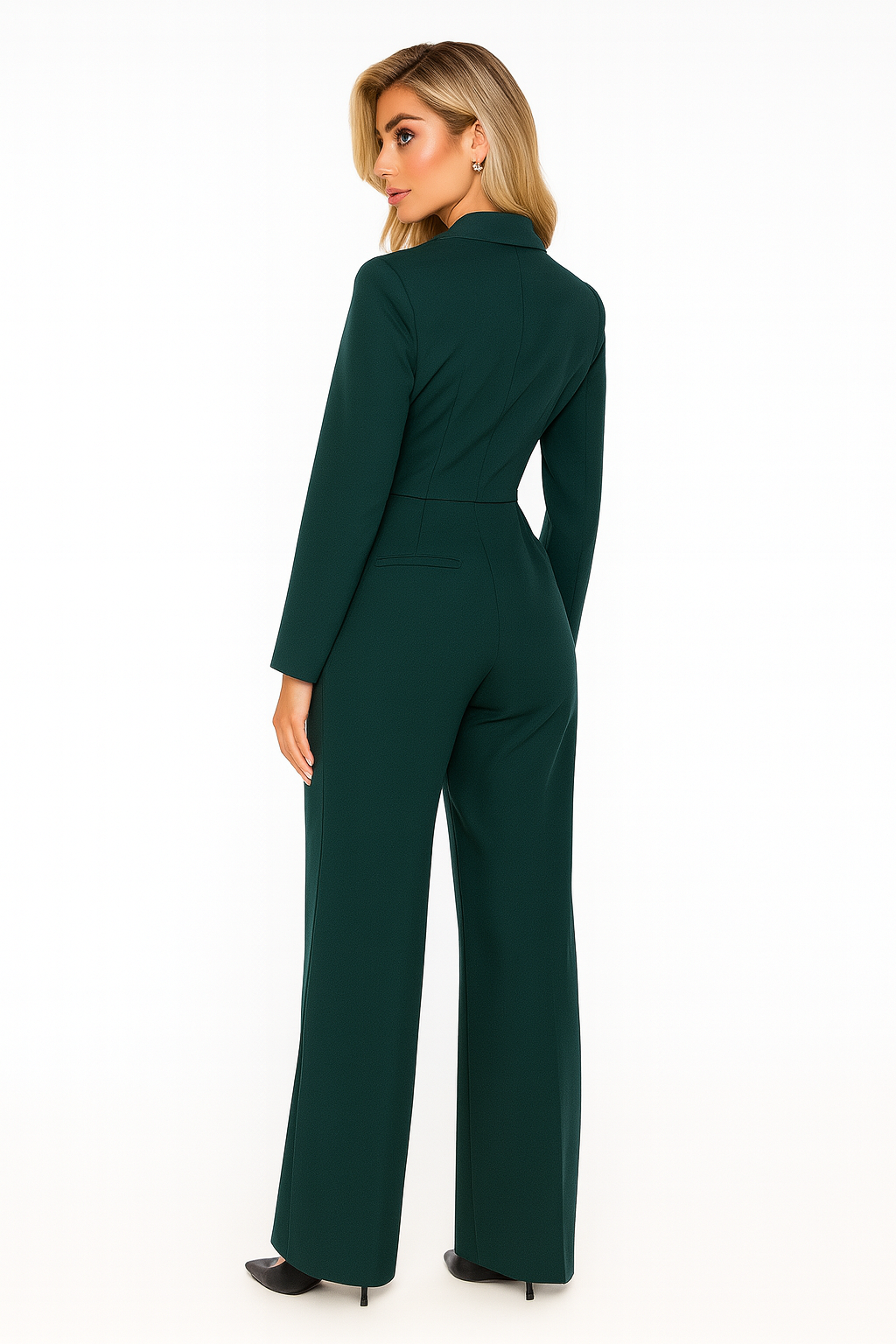 Jumpsuit Dames | Blazer Kraag & Elegante Wide Leg