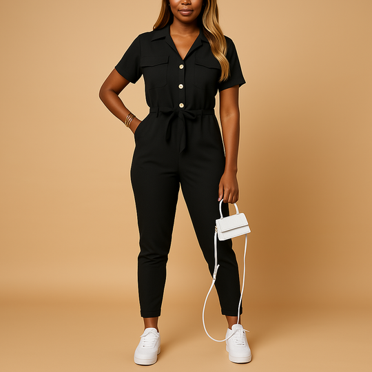 Jumpsuit Dames | Casual Chic met Strikband & Utility Look