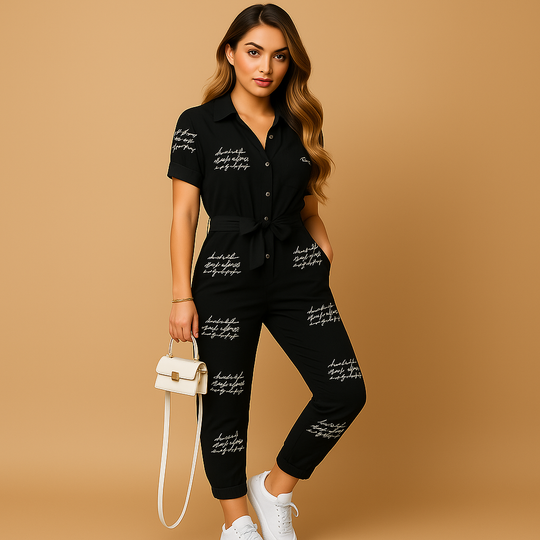 Jumpsuit Dames | Casual Chic met Strikband & Utility Look
