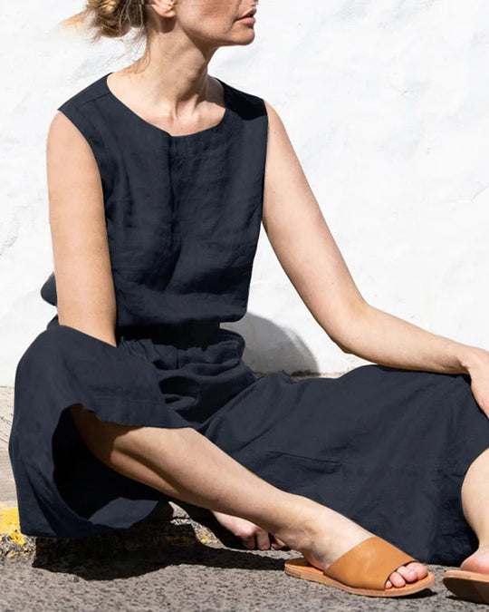 Jumpsuit Dames | Mouwloos comfort & Wijde pijpen