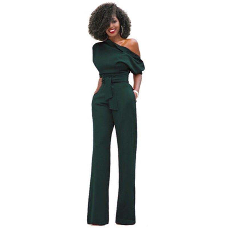 Jumpsuit Dames | One-Shoulder & Elegante Wide Leg