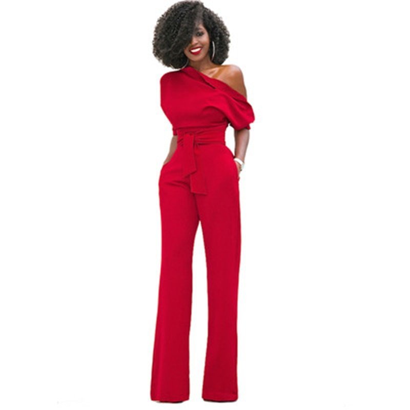 Jumpsuit Dames | One-Shoulder & Elegante Wide Leg