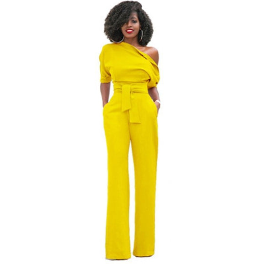 Jumpsuit Dames | One-Shoulder & Elegante Wide Leg