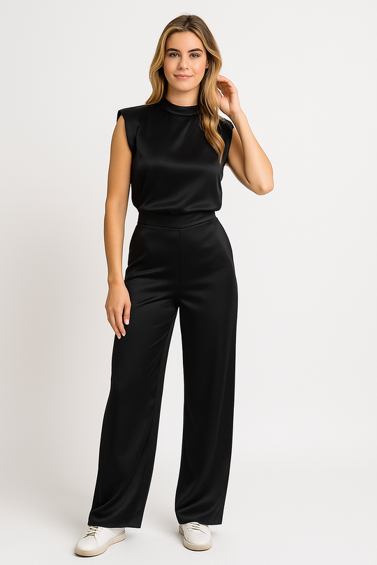 Jumpsuit Dames | Open Rug & Wijde Pijpen
