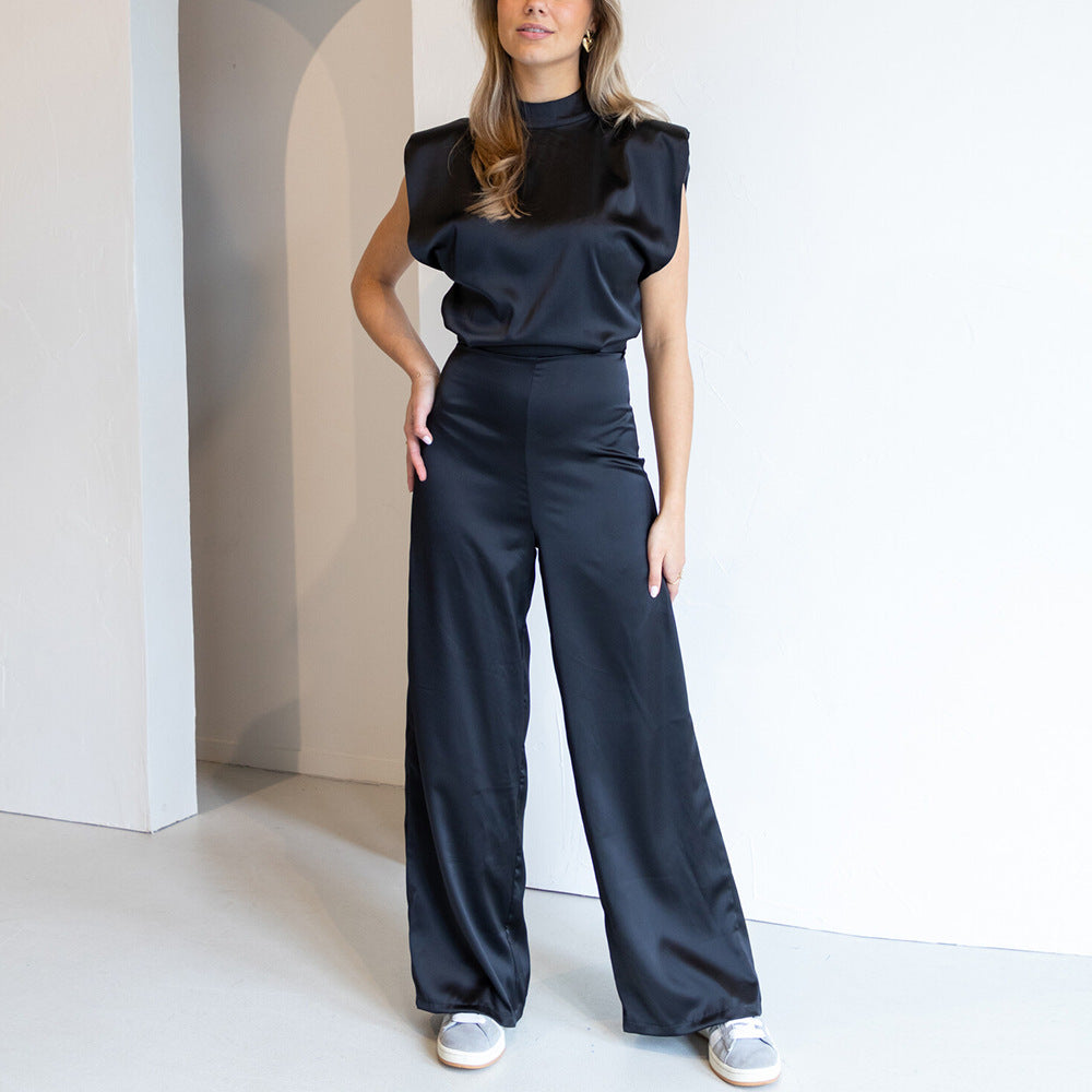 Jumpsuit Dames | Open Rug & Wijde Pijpen