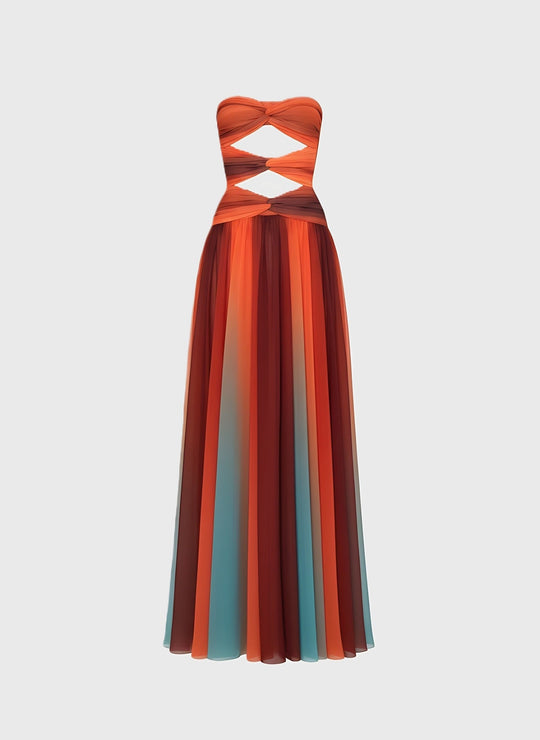 Jurk | Strapless | Maxi Lengte | Cut-Out Design 0