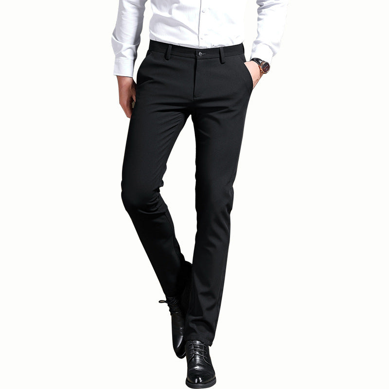 Herren Anzughose Elastisch Bügelfrei High Waist Stretch 9