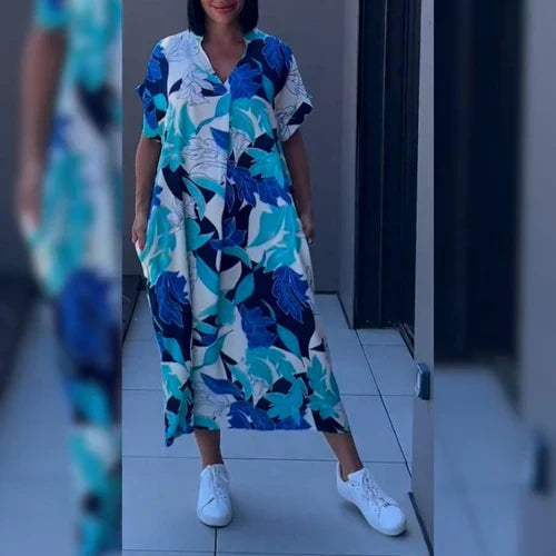 Kaftan-Midi-Sommerkleid Damen - Eliza 4