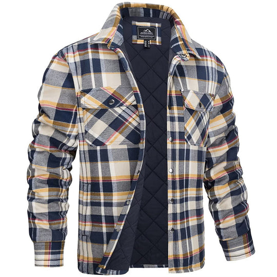 Karierte Jacke Herren | Winterjacke | Bequem Warm in Herbst & Winter 4