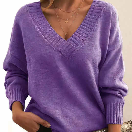 Kaschmirpullover Isabella | Damenpullover mit V-Ausschnitt 9