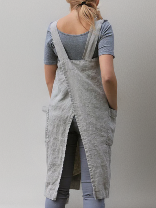 Katrin | Elegante katoenen schortjurk 1