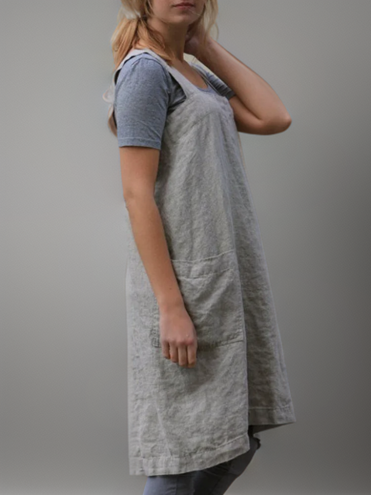 Katrin | Elegante katoenen schortjurk 2