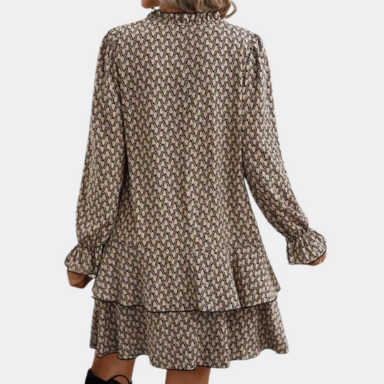 Klassisches und Elegantes Damenkleid mit Langen Ärmeln für Jede Jahreszeit - Julia