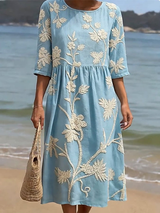 Klaudia | Elegante midi jurk in vintage stijl 2