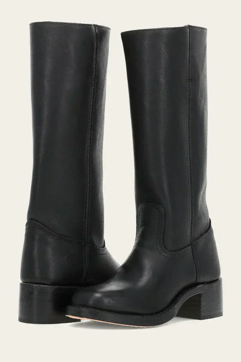 Knielaarzen Dames | Blokhak & Slank Silhouet 3