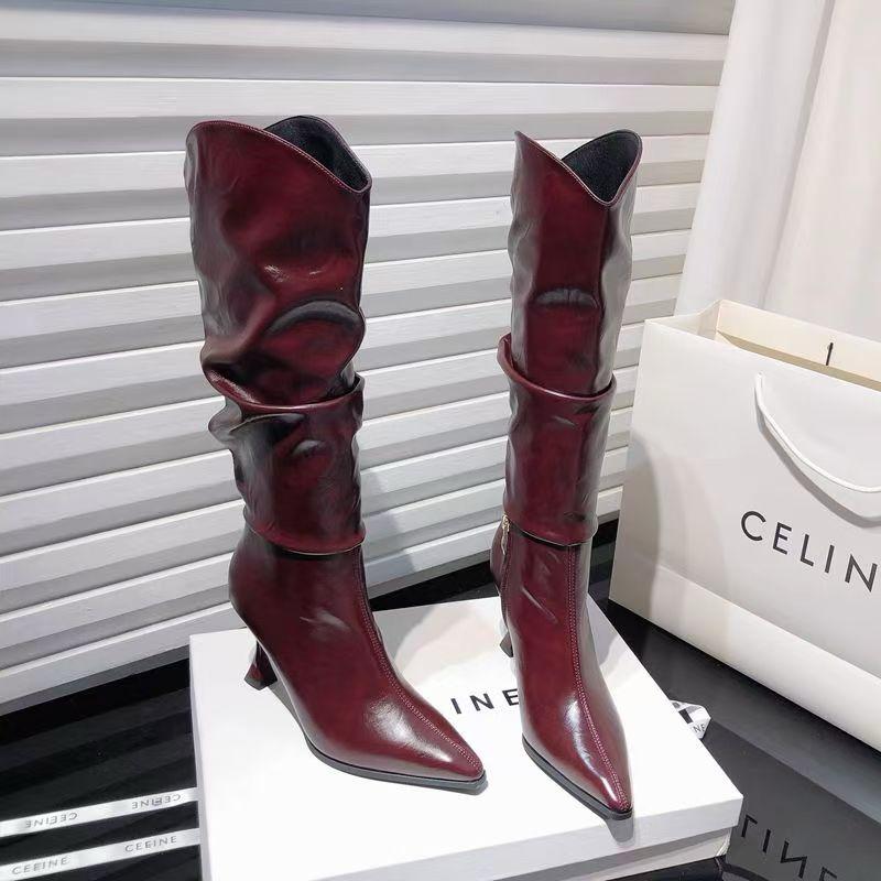 Kniehohe Stiefel Damen | Spitz & Elegant
