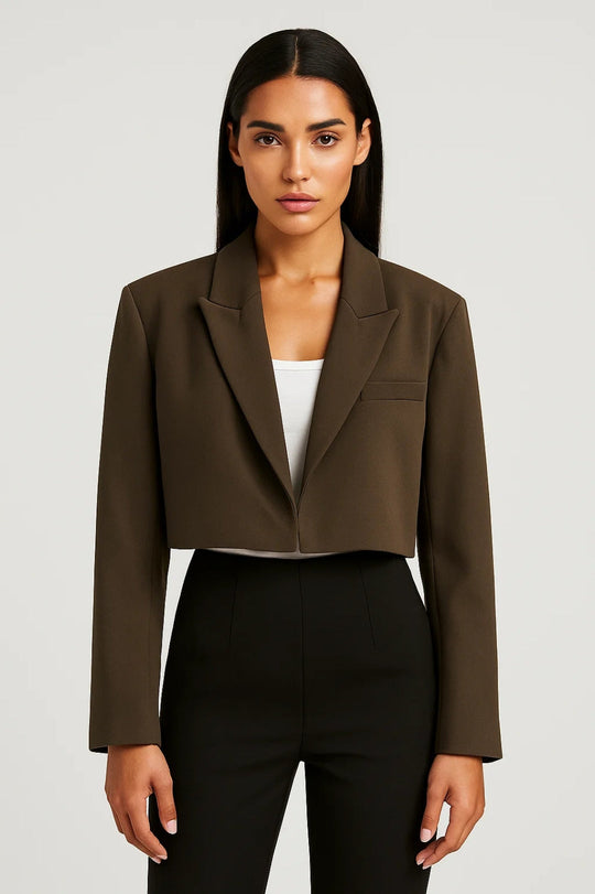 Korte Blazer Dames | Cropped Pasvorm & Reverskraag
