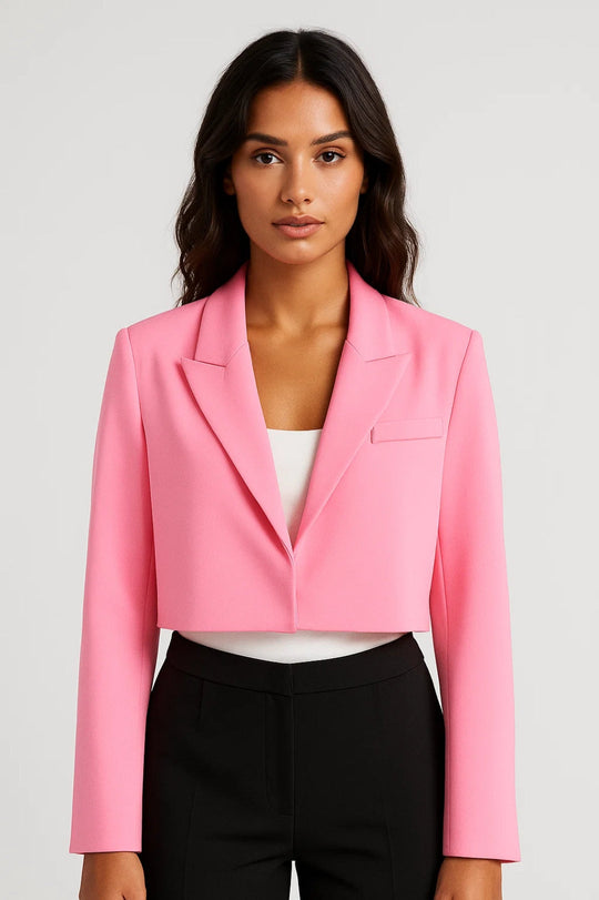 Korte Blazer Dames | Cropped Pasvorm & Reverskraag