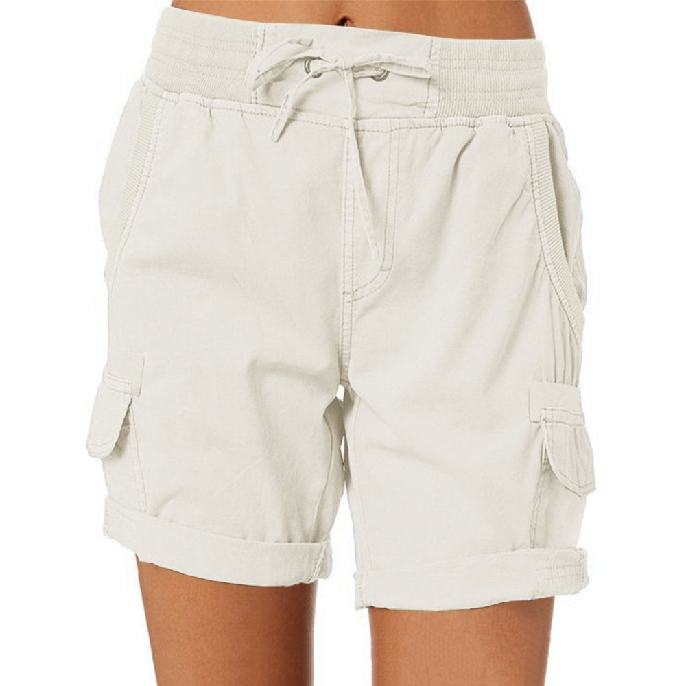 Korte Broek Dames | Hoge Taille & Cargo Zakken voor Dagelijks Comfort