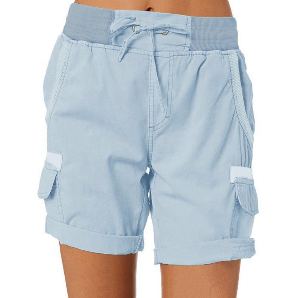Korte Broek Dames | Hoge Taille & Cargo Zakken voor Dagelijks Comfort