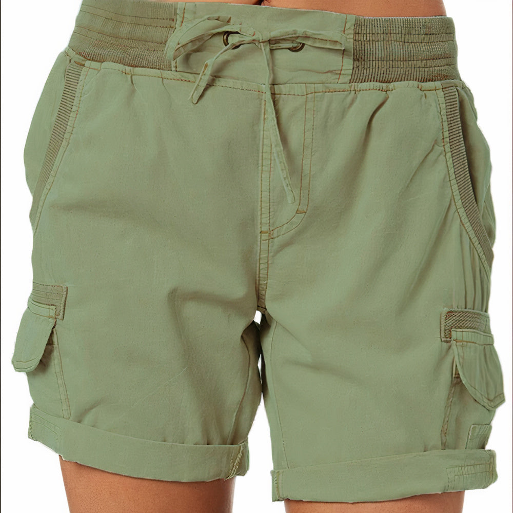 Korte Broek Dames | Hoge Taille & Cargo Zakken voor Dagelijks Comfort
