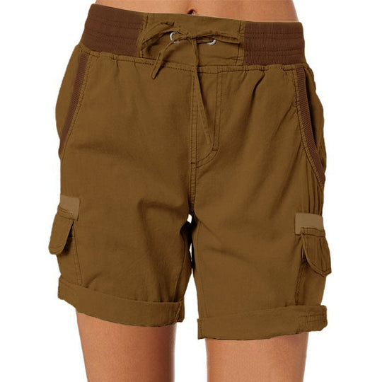 Korte Broek Dames | Hoge Taille & Cargo Zakken voor Dagelijks Comfort