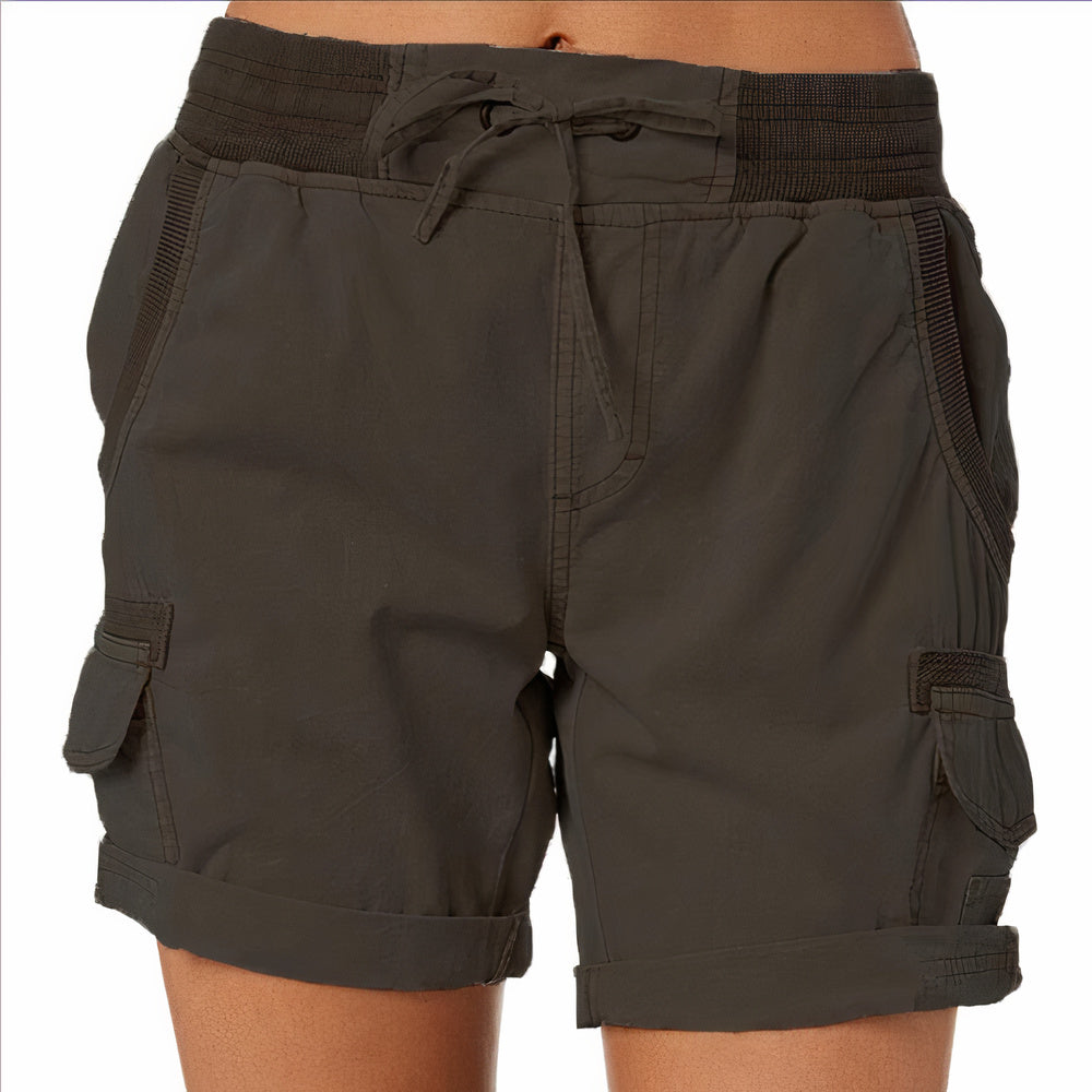 Korte Broek Dames | Hoge Taille & Cargo Zakken voor Dagelijks Comfort