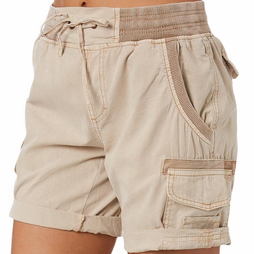 Korte Broek Dames | Hoge Taille & Cargo Zakken voor Dagelijks Comfort