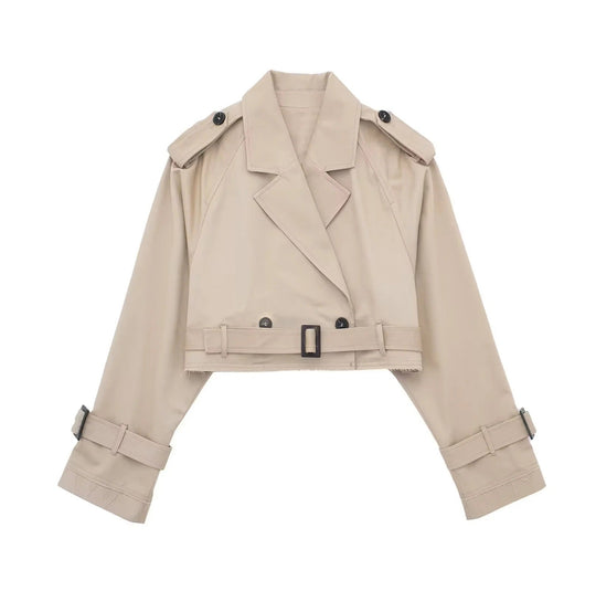 Korte trenchcoat Dames | Ceintuur & Tijdloze Look