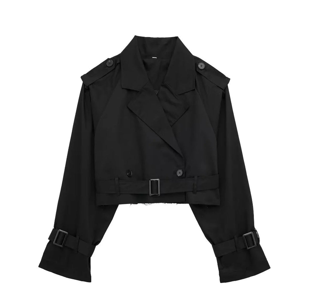 Korte trenchcoat Dames | Ceintuur & Tijdloze Look